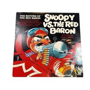 Vtg Snoopy Vs. The Red Baron Vintage Vinyl LP 1968 Peter Pan Record PP-8054-A